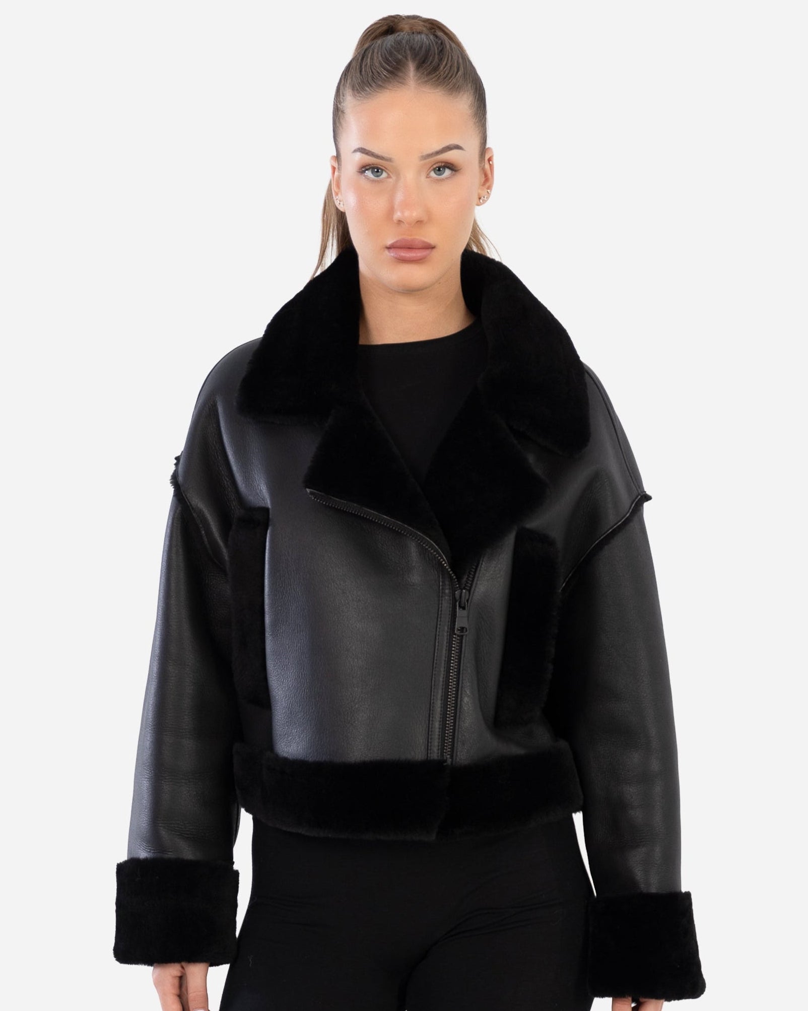 SKYE  genuine  shearling jacket