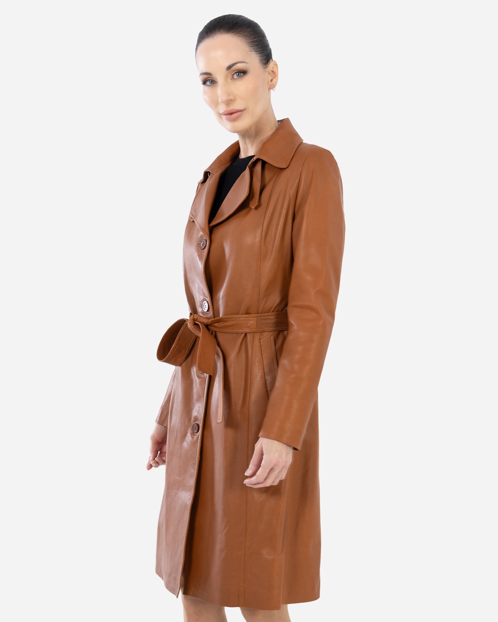 KASIA TRENCH COAT IN LAMBSKIN