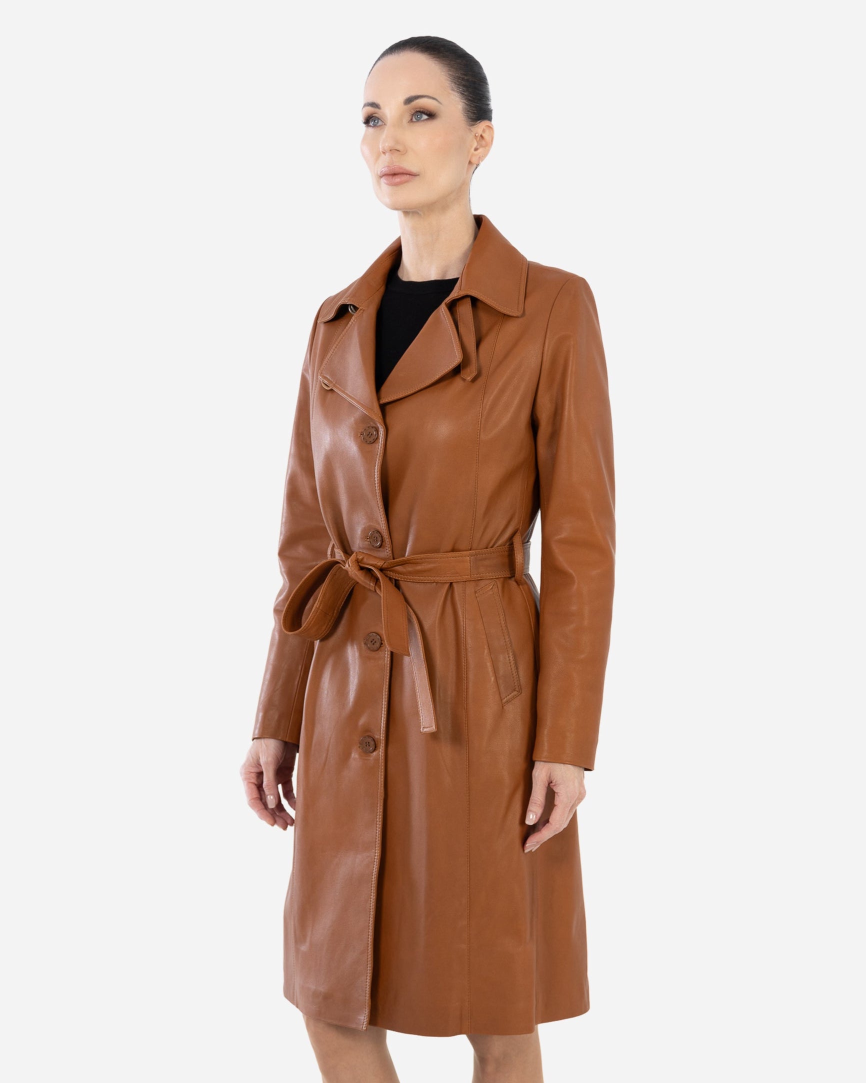 KASIA TRENCH COAT IN LAMBSKIN