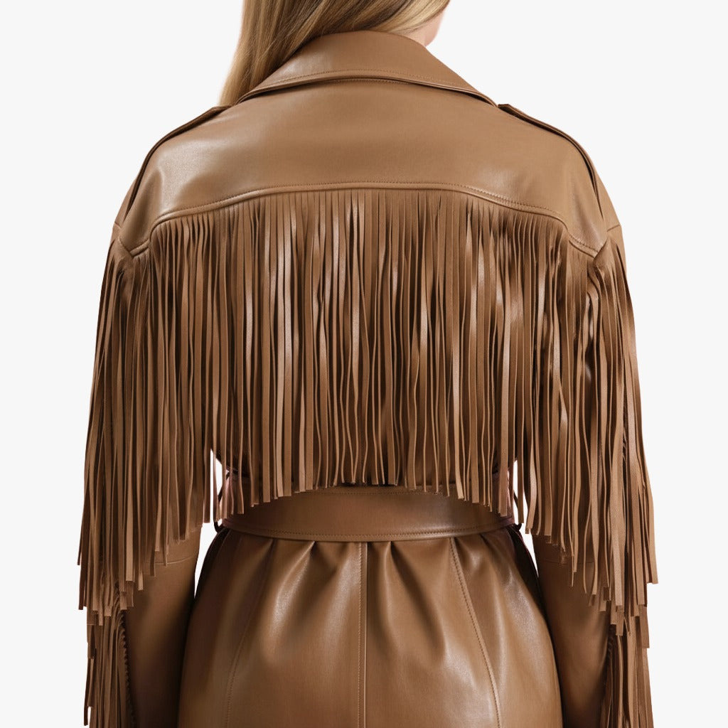 LUNA FRINGE LEATHER JACKET