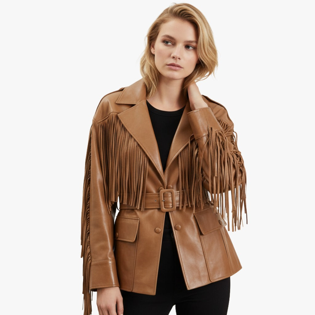 LUNA FRINGE LEATHER JACKET