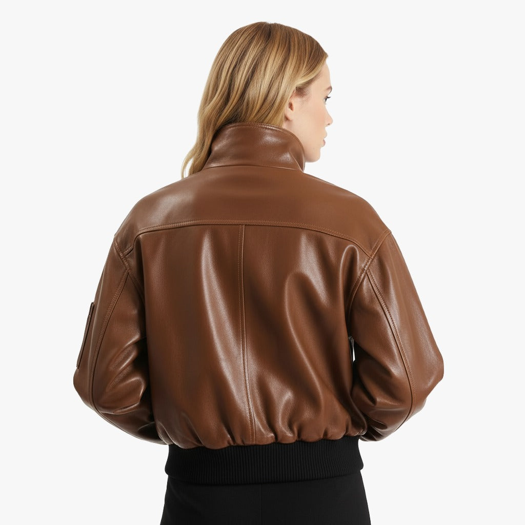 Scarlette  Cropped Bomber Jacket