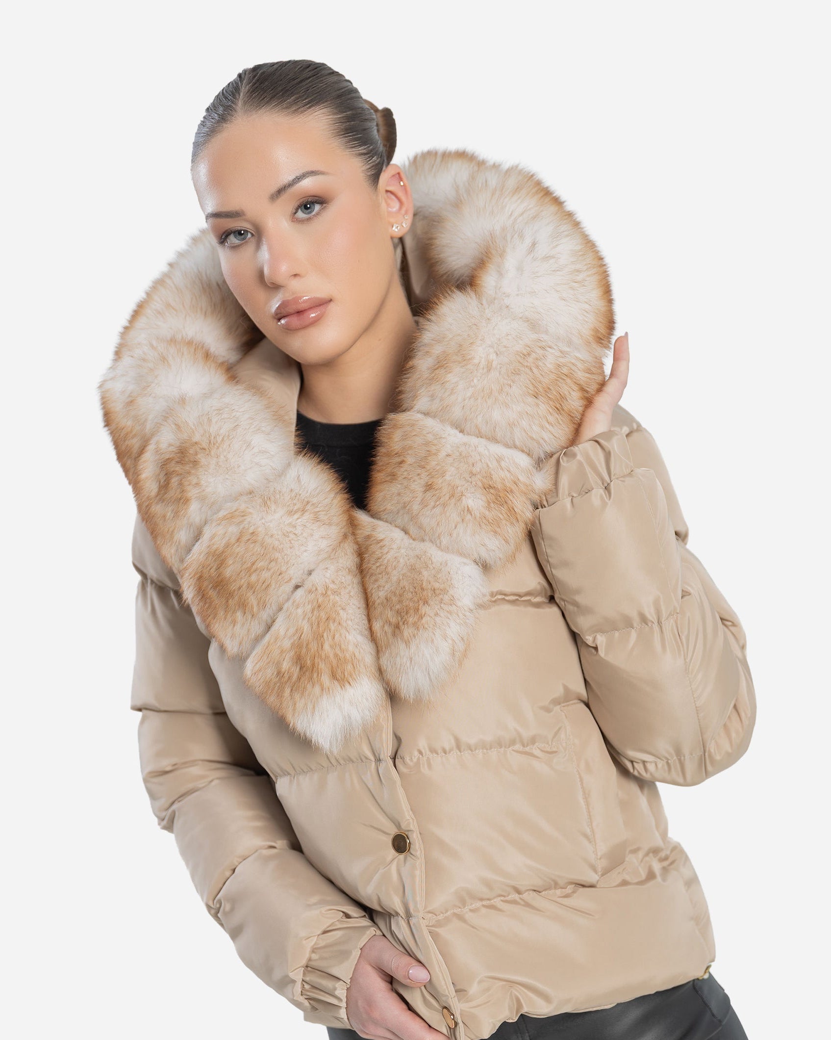Eddy Down Puffer With Removable Natural Fur