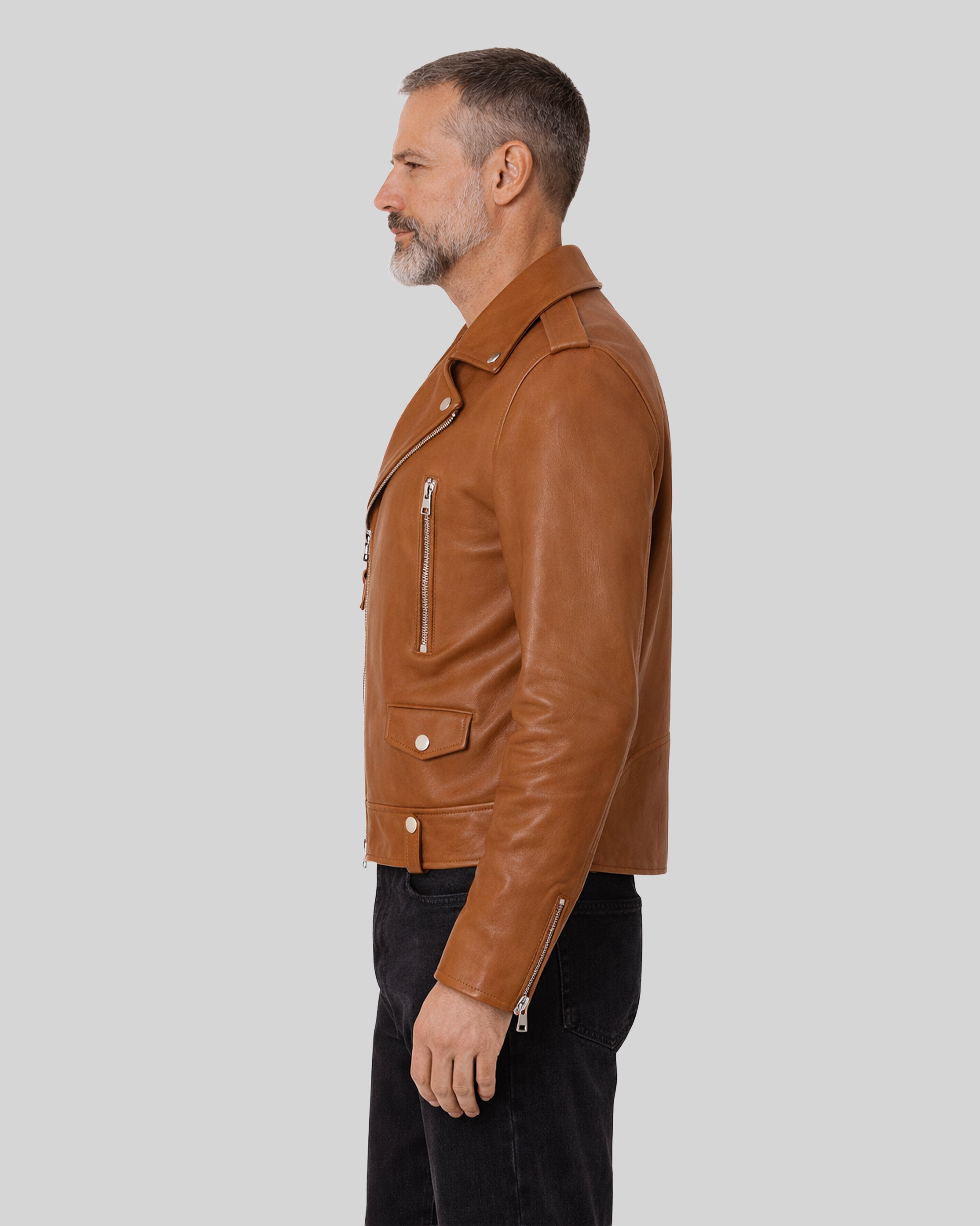 Tom  Leather biker jacket