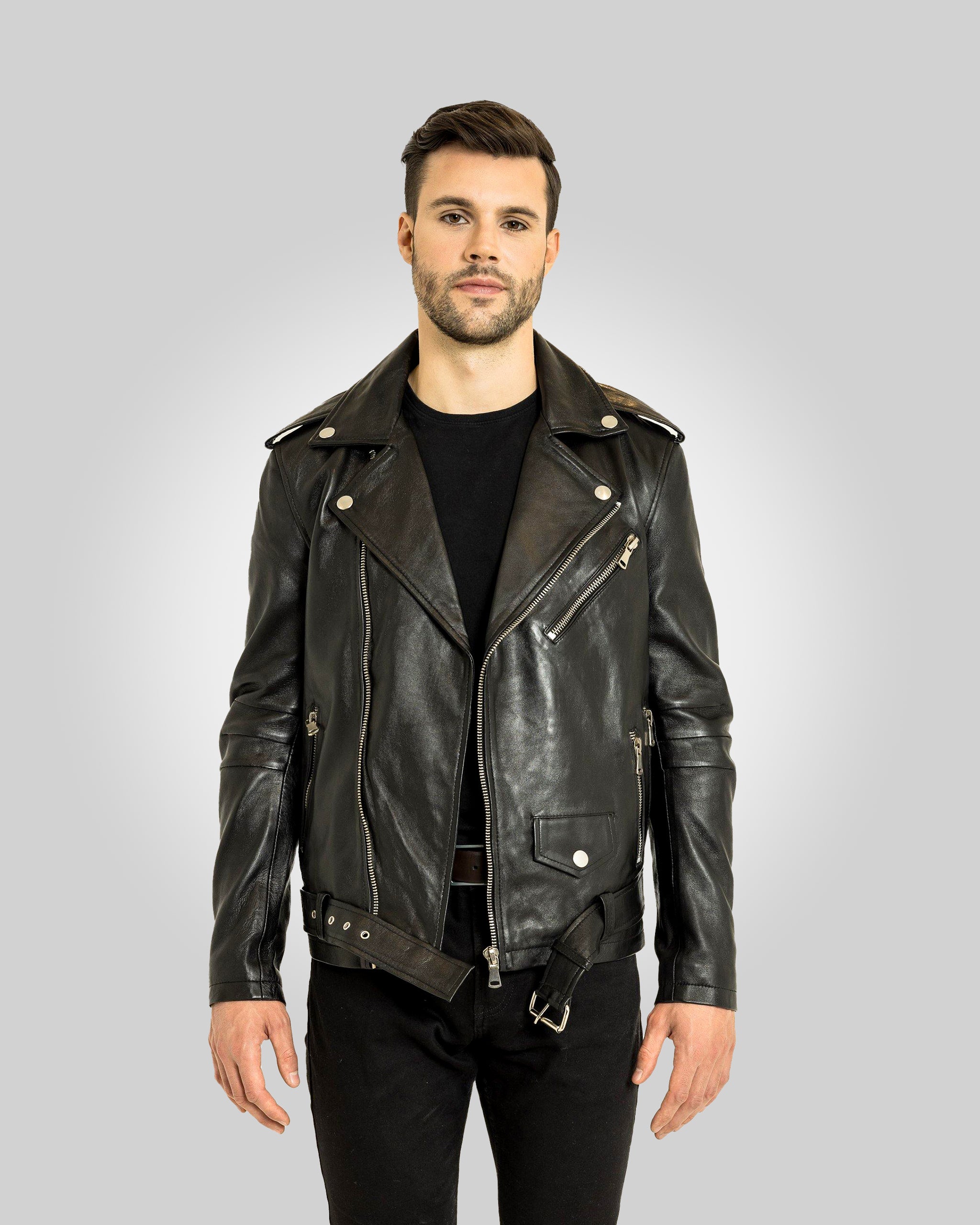Amiri Biker Leather Jacket