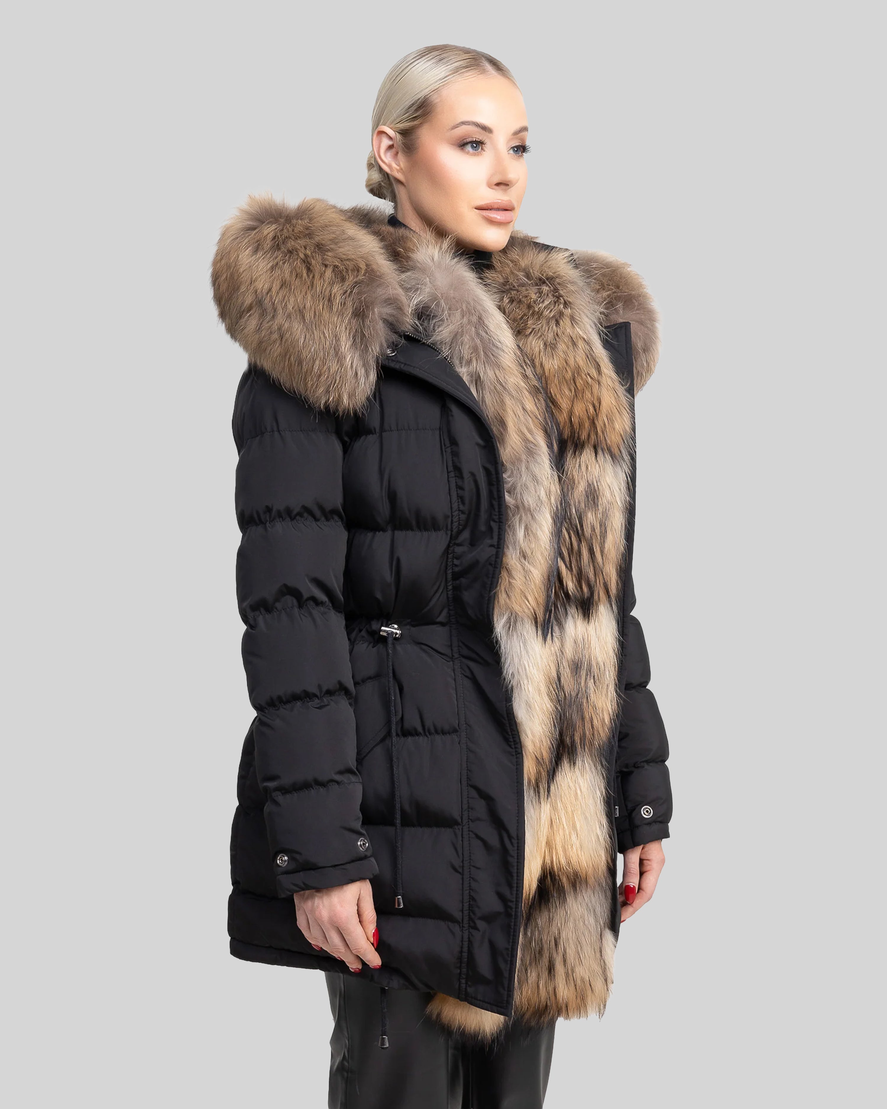 Lexi Puffer Jacket With Removable Natural Fur