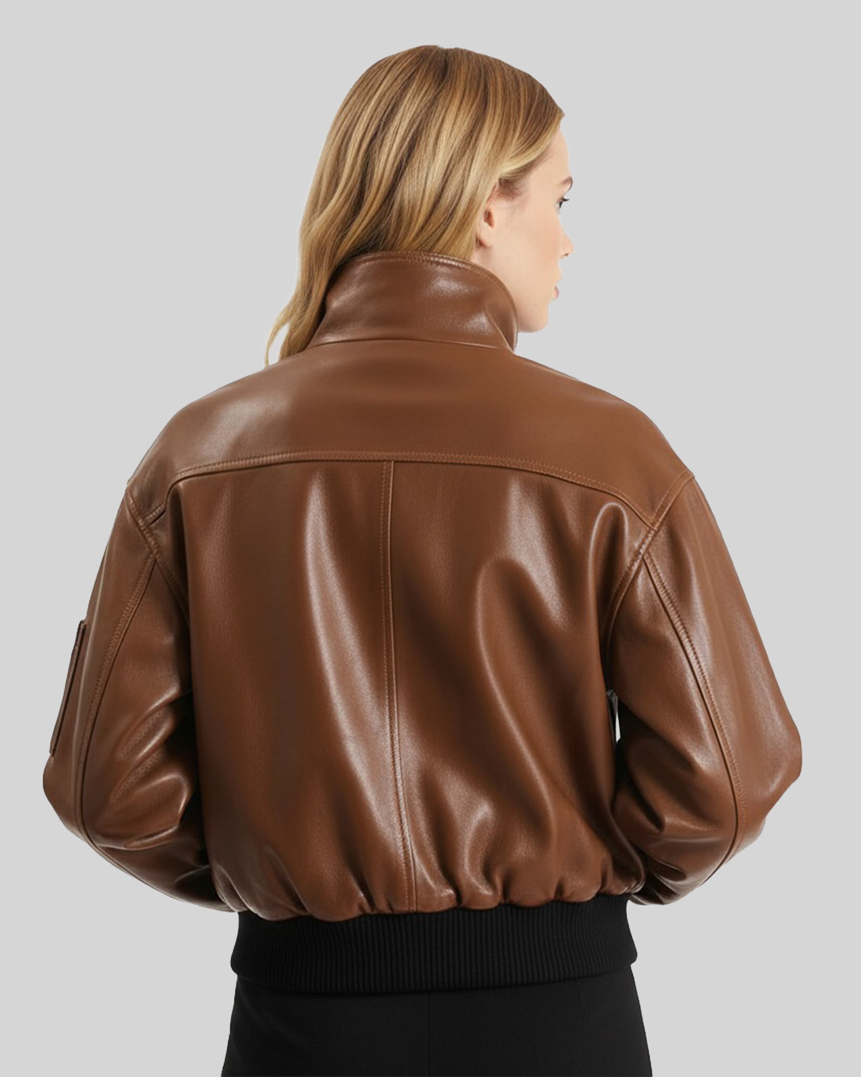 Scarlette  Cropped Bomber Jacket