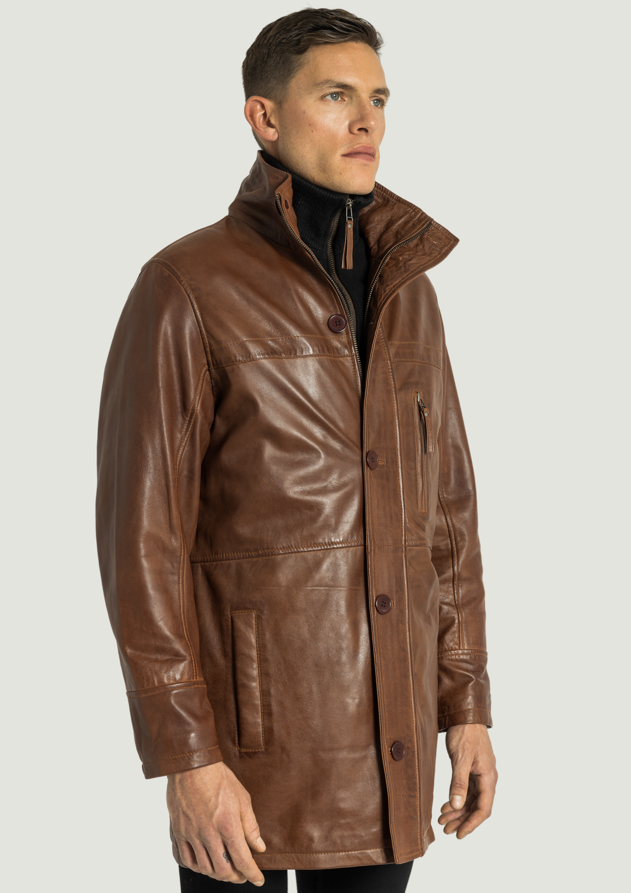 Veste en cuir Marc
