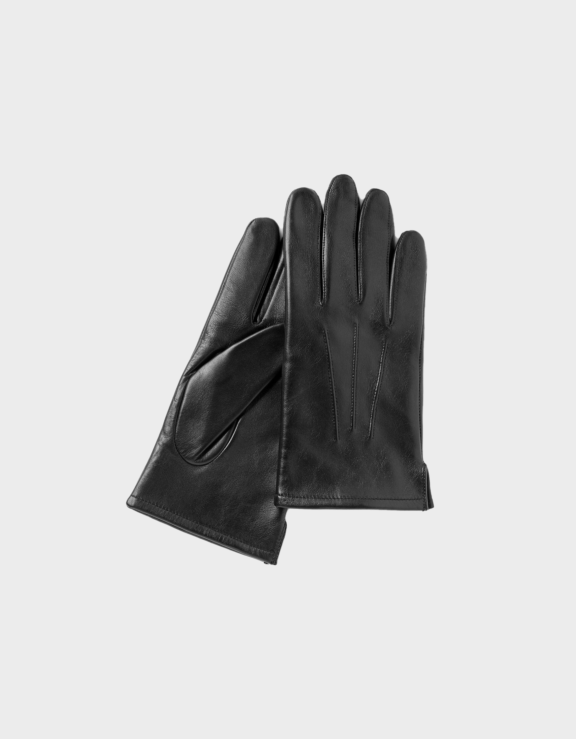 Leather-Lined Marc Touch Gloves | Black