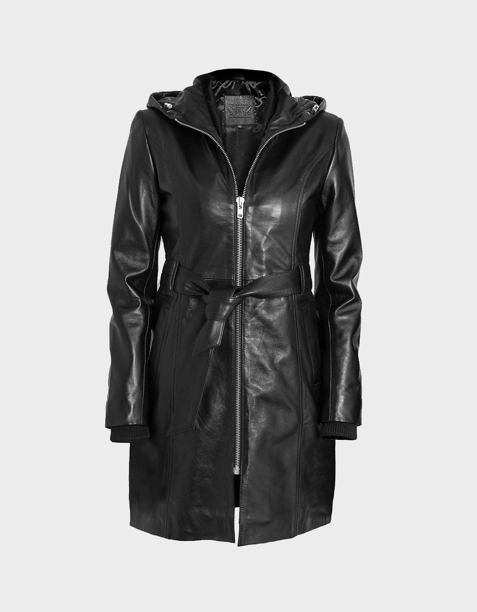 Krystal Leather Trench