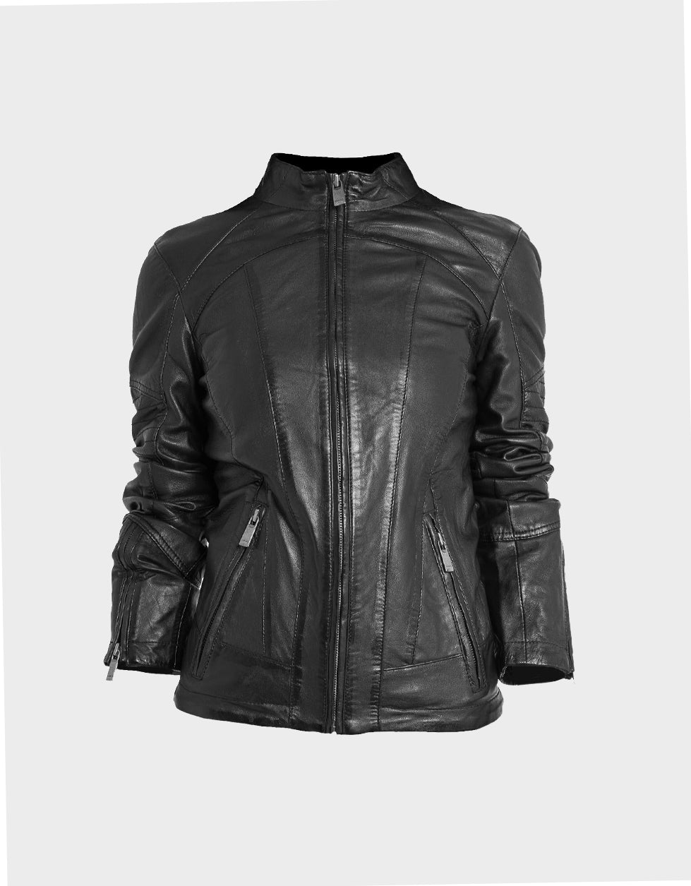 Natalia Leather Jacket Women | Black