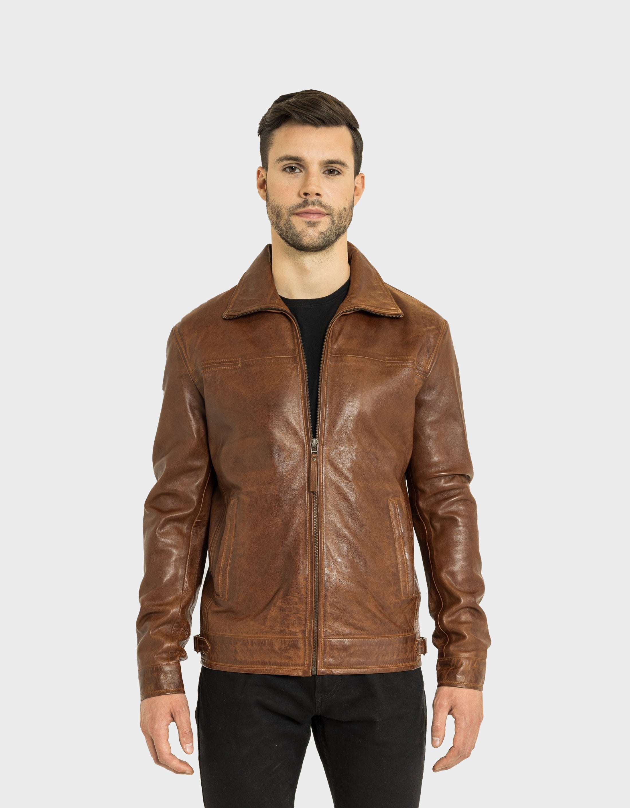 Stephan Classic Leather Jacket – Cuir Dimitri Inc.