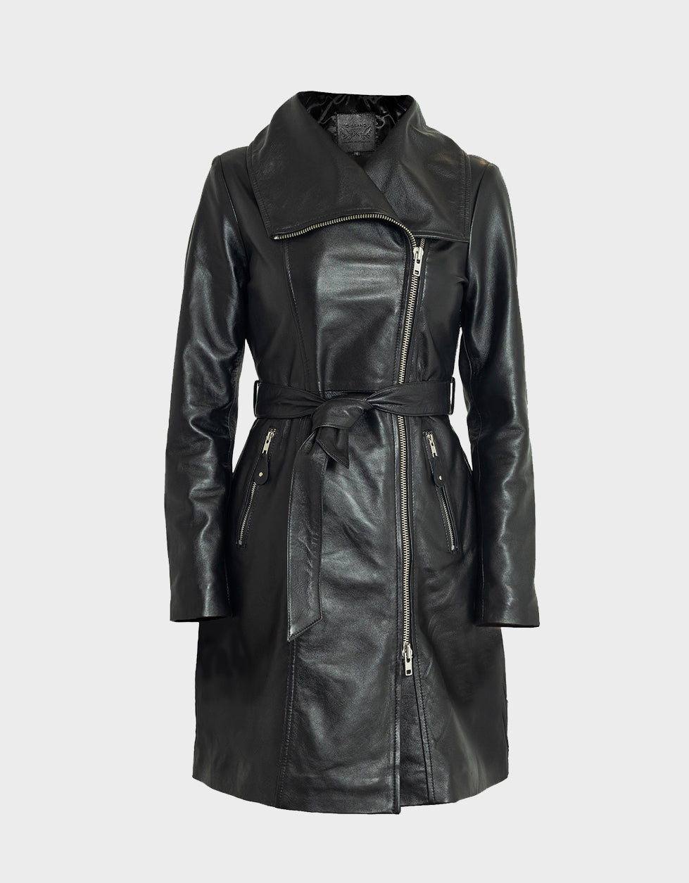 Victoria Trench Leather Jacket
