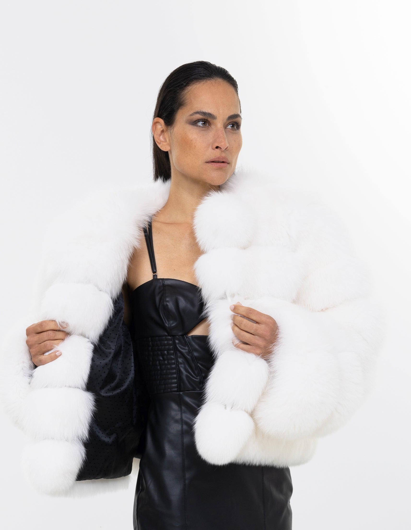 Alicent  White Fox Jacket