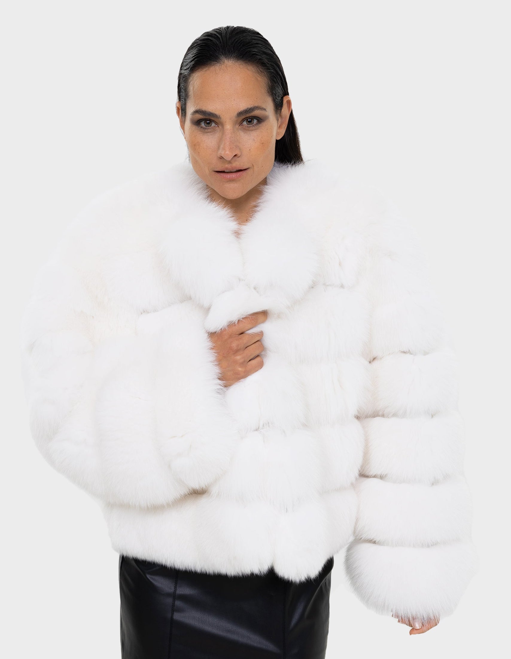 Alicent  White Fox Jacket